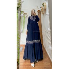 Reyna-001 Gamis Cerutty Babydoll Bordir